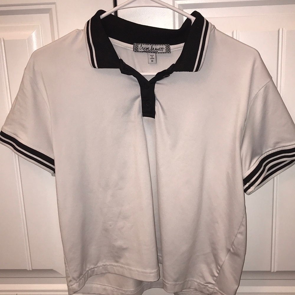 A White Crop Top